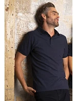 Men Pánské piqué polo deep black model 22500560 - NEOBLU Men Pánské piqué polo deep black model 22500560 - NEOBLU