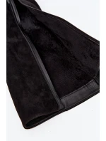 Dámské kozačky na podpatku se zlatou sponou zateplené černé model 21714336 - Boto Dámské kozačky na podpatku se zlatou sponou zateplené černé model 21714336 - Boto