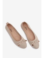 Baleríny s Mašlí Béžové Amelivra