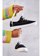 Dámské látkové tenisky Big Star KK274019 Černá Dámské látkové tenisky Big Star KK274019 Černá