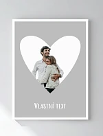 Personalizovaný magický fotoobraz v rámu - 30x40 - výřez fotky na podkladu