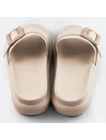 Béžové dámské pantofle s přezkou (XA136) Béžové dámské pantofle s přezkou (XA136)