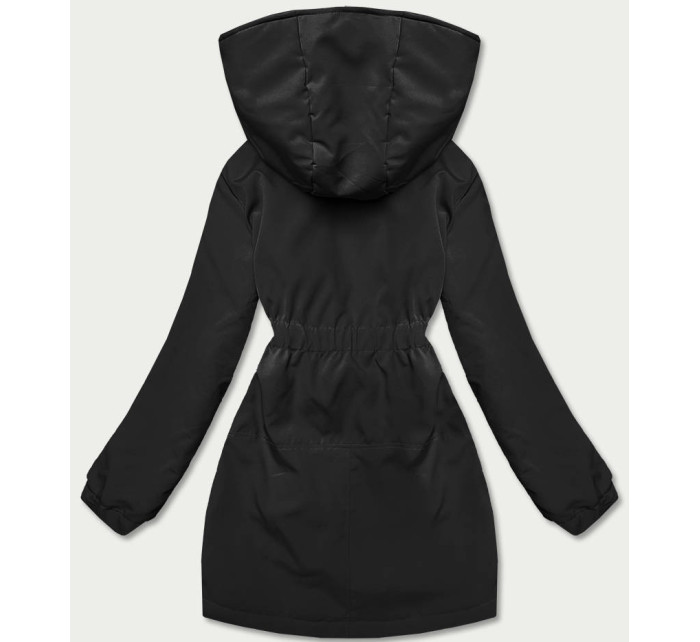 Černá dámská bunda parka s kapucí model 18013388 - S'WEST