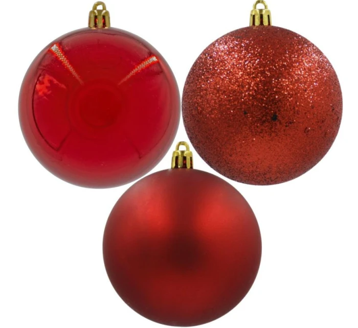 DEKORATIVNÍ PLASTOVÁ CETKA 6KS 80MM ČERVENÁ DEKORATIVNÍ PLASTOVÁ CETKA 6KS 80MM ČERVENÁ