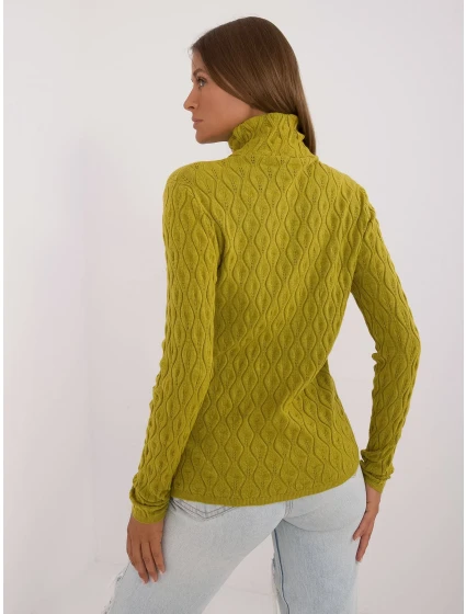 Sweter AT SW  oliwkowy model 20479926 - FPrice