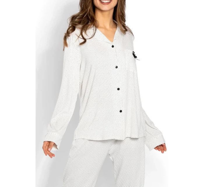 Pyžamo Beatrice Ecru - Momenti Per Me