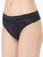 Dámská tanga QF6047E UB1 černá - Calvin Klein