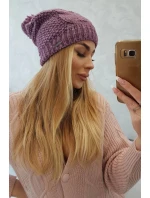 Fleecová čepice Carolina K243 tmavě růžová Fleecová čepice Carolina K243 tmavě růžová