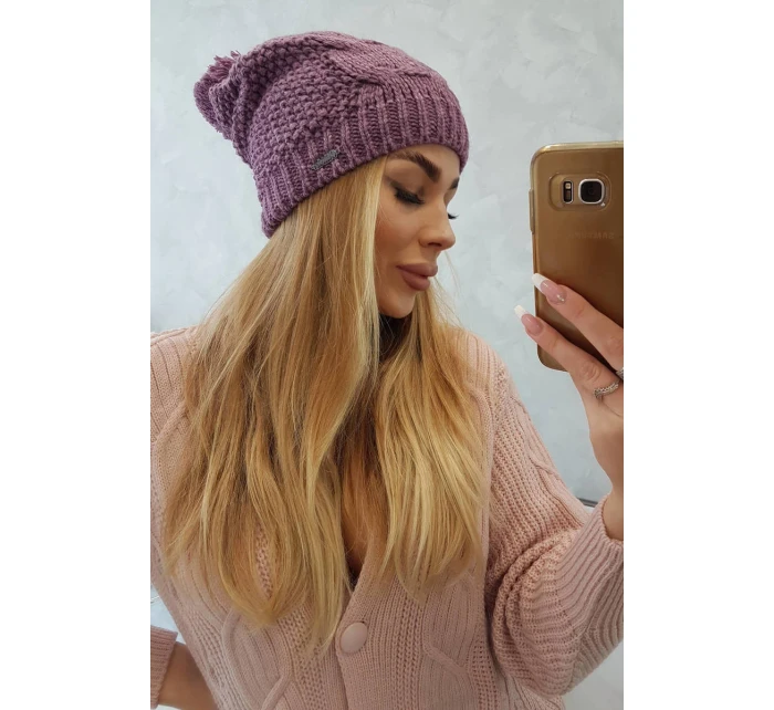 Fleecová čepice Carolina K243 tmavě růžová Fleecová čepice Carolina K243 tmavě růžová