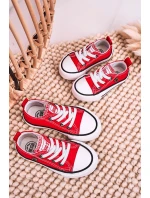 Dětské Klasické Tenisky Nízké BIG STAR HH374196 červené