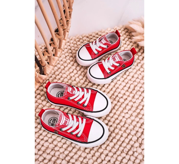 Dětské Klasické Tenisky Nízké BIG STAR HH374196 červené