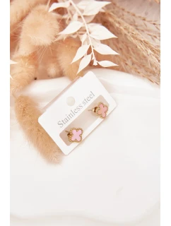 Náušnice z nerezové oceli model 21772382 růžové - Boto