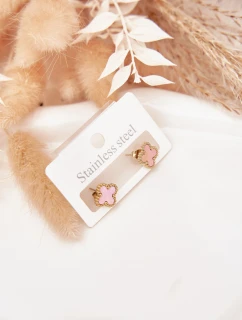 Náušnice z nerezové oceli model 21772382 růžové - Boto