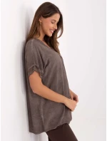 Bluzka MI BZ model 21717672 ciemny bezowy - FPrice Bluzka MI BZ model 21717672 ciemny bezowy - FPrice