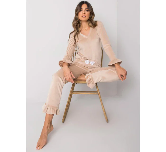Pyžamo RV PI model 16328078 béžová - FPrice Pyžamo RV PI model 16328078 béžová - FPrice