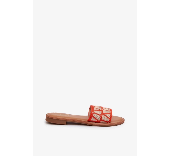 Dámské ploché pantofle Orange Traivea Dámské ploché pantofle Orange Traivea