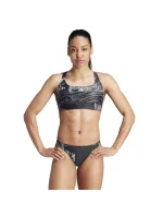 Dámské dvoudílné plavky IB7697 Černá s šedou - Adidas Dámské dvoudílné plavky IB7697 Černá s šedou - Adidas