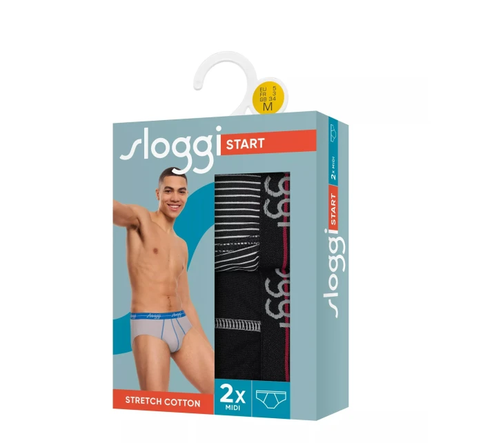 sloggi men Start Midi C2P box - RED - SLOGGI RED - SLOGGI