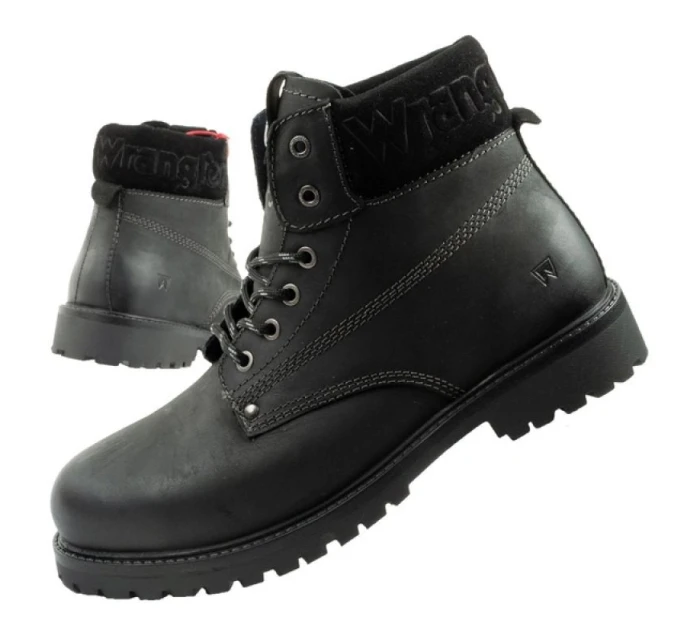 Arch pánské boty model 21420756 boty smart přírodní kůže černá - Wrangler