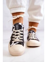 Dámské Materiál Sneakers Camo BIG STAR JJ274237 Bílo-šedé Dámské Materiál Sneakers Camo BIG STAR JJ274237 Bílo-šedé