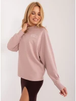 Mikina D10088BC02656A tmavě růžová Mikina D10088BC02656A tmavě růžová