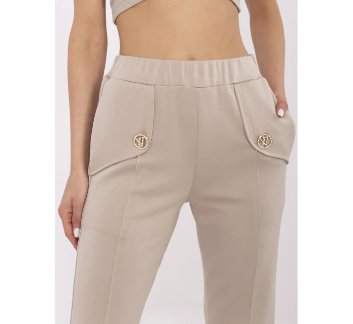 Kalhoty DHJ SP model 21034928 béžové - FPrice Kalhoty DHJ SP model 21034928 béžové - FPrice