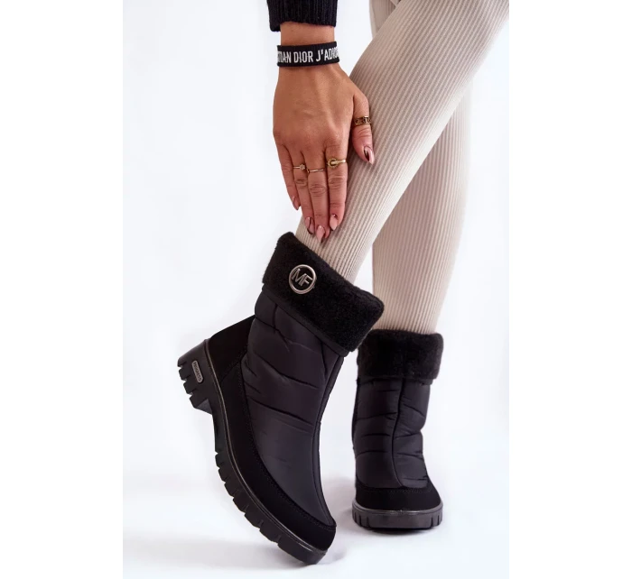 Dámské Módní zateplené sněhule Progress PROGJ-21-13 Černé