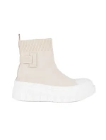 Moderní tenisky dámské hnědé bez podpatku Moderní tenisky dámské hnědé bez podpatku