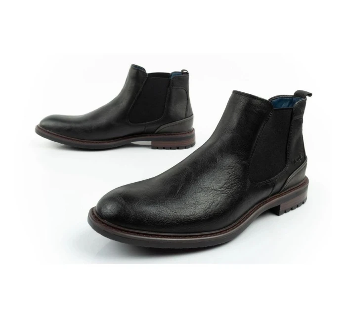 Wrangler Randy pánské boty sable boty elegantní módní slip-on černé