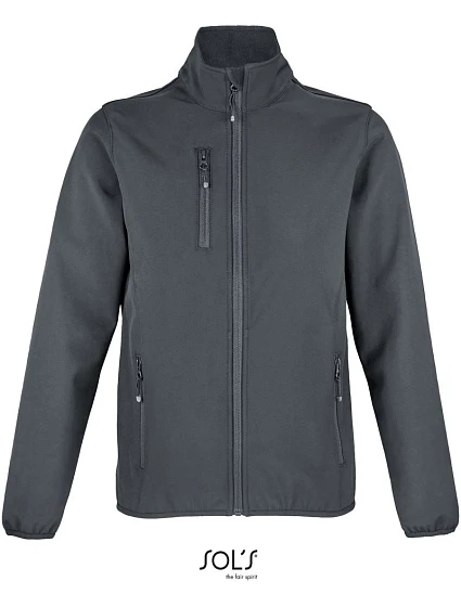 SOL'S Falcon Women Dámská 3-vrstvá softshellová bunda 25.3828 charcoal grey SOL'S Falcon Women Dámská 3-vrstvá softshellová bunda 25.3828 charcoal grey