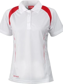 Spiro S 177F Dámské týmové piqué polo 29.177F white/red