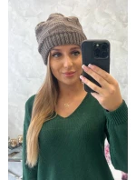 Dámská čepice Nastia K373 mocca Dámská čepice Nastia K373 mocca