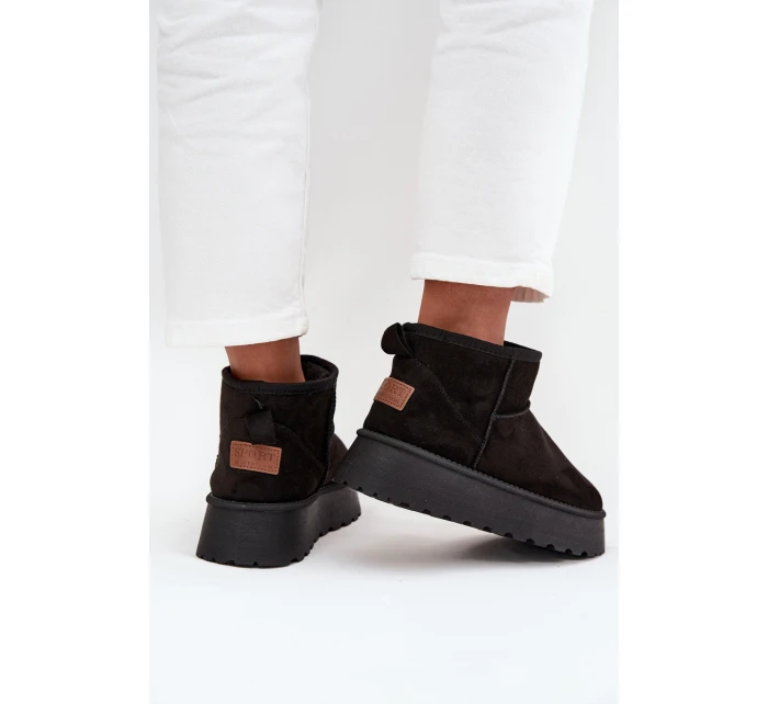 Dámské sněhule na platformě Černé Celyra