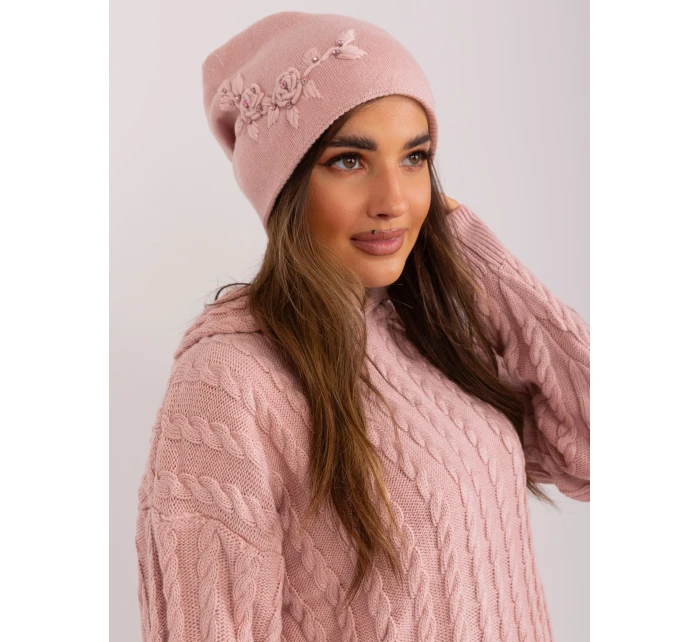 Czapka AT CZ model 21488730 jasny różowy - FPrice