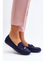 Dámské semišové klasické mokasíny tmavě modrá Ontala Dámské semišové klasické mokasíny tmavě modrá Ontala