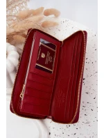 Lakovaná dámská peněženka z eko kůže Phelina – červená Lakovaná dámská peněženka z eko kůže Phelina – červená