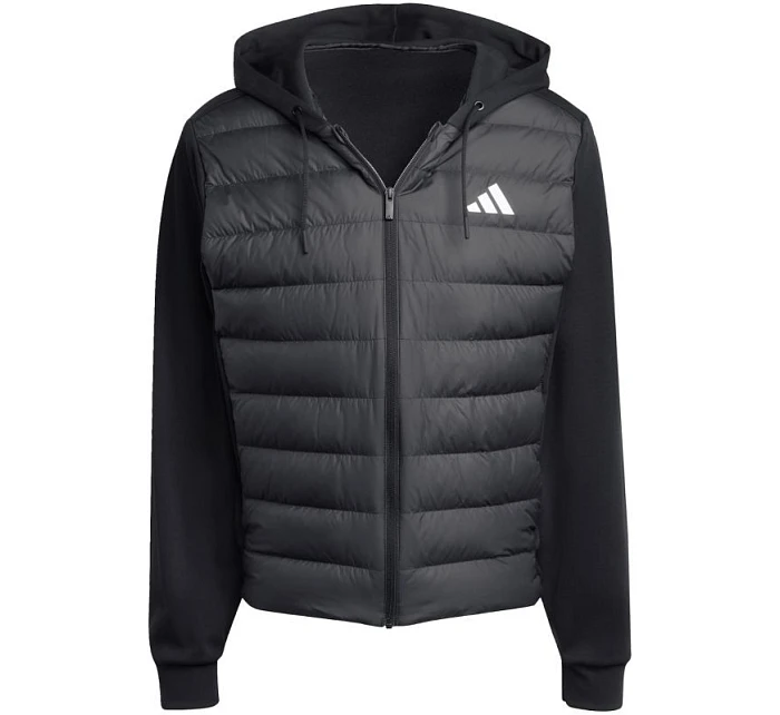 Pánská péřová bunda adidas Essentials Climawarm Hybrid Hooded Jacket black KA5251 pánská
