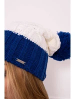 Paris fleecová čepice K212 ecru+chabra