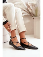 Dámské Baleríny S A Pásky Černé model 21670182 - Boto Dámské Baleríny S A Pásky Černé model 21670182 - Boto