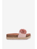 Dámské Sandály Na Platformě S Ozdobnými Růžové model 21704431 - Boto