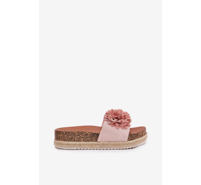 Dámské Sandály Na Platformě S Ozdobnými Růžové model 21704431 - Boto
