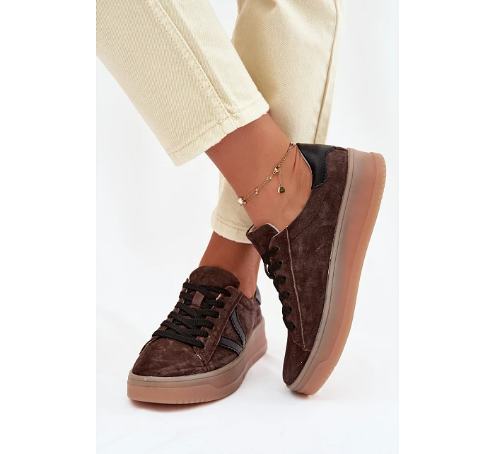 Dámské tenisky Vinceza 79597 na platformě hnědé Dámské tenisky Vinceza 79597 na platformě hnědé