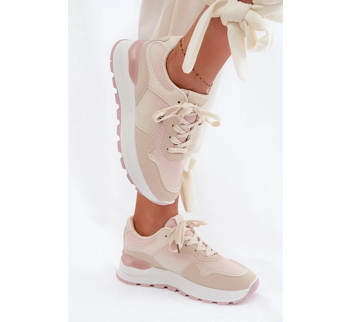 Dámské tenisky na platformě Béžové model 22099931 - Boto Dámské tenisky na platformě Béžové model 22099931 - Boto