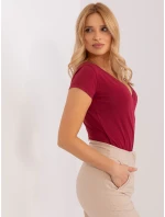 T shirt RV TS model 19394517 bordowy - FPrice