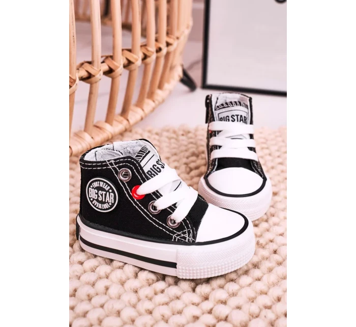 Klasické vysoké tenisky Big Star - černé Klasické vysoké tenisky Big Star - černé