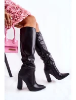 Klasické Boty Na Sloupek Černá Mayra