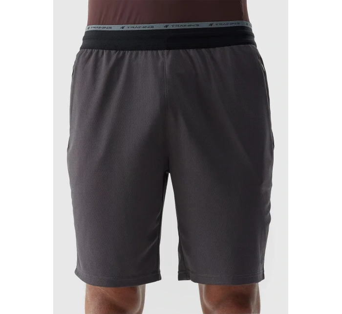 Pánské sportovní rychleschnoucí šortky 4F - antracitové