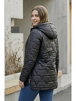 Tenká bunda s kapucí plus size Goodlookin černá (B8576-1) Tenká bunda s kapucí plus size Goodlookin černá (B8576-1)