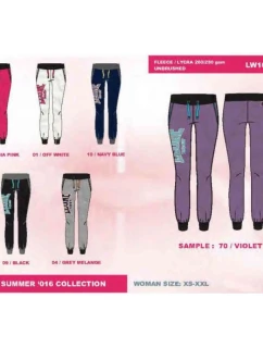 Dámské dlouhé kalhoty  šedé model 21348623 - LEONE