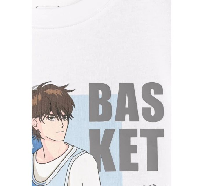 Chlapecké tričko oversize s potiskem 4F 4FJRAW25TTSHM3062-10S Chlapecké tričko oversize s potiskem 4F 4FJRAW25TTSHM3062-10S